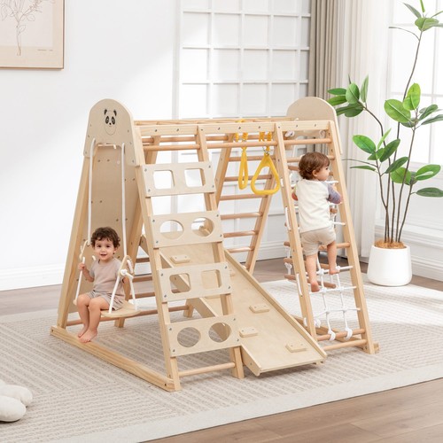 Galactica wood 1 climbing - wood, 9-in-1